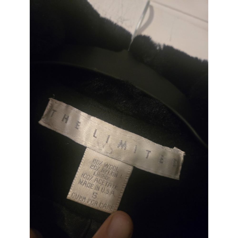 Vintage The Limited Black Wool‎ Jacket Size S - Picture 6 of 9